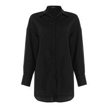 Load image into Gallery viewer, Celmia Women Blouses 2021 Autumn White Shirts Fashion Lapel Casual Solid Long Sleeve Buttons Asymmetrical Tops Oversized Blusas